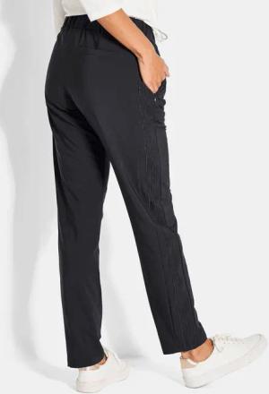 Sporthose mit Glanz-Details - schwarz - Gr. 24 von Goldner Fashion