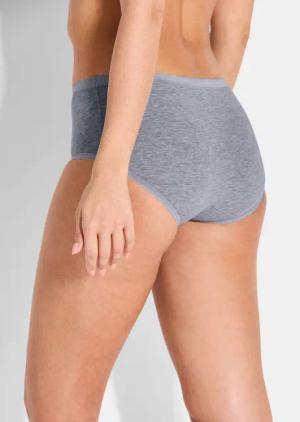 Hüftslip im 4er-Pack - blau / flieder / grau - Gr. 50 von Goldner Fashion