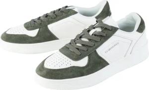 LIVERGY® Herren Sneaker (Weiß/Grün, 43)