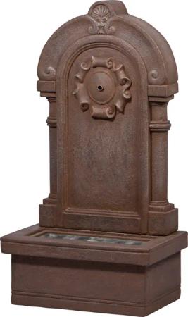 dobar Gartenbrunnen mit LEDs und Solar-Panel (Poseidon/sandstein)