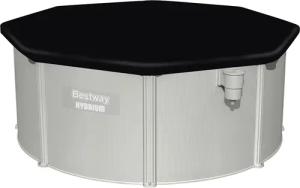 Bestway PVC-Abdeckplane, schwarz, für runde Pools (Ø 427 cm)