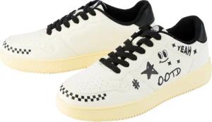Damen Herren Sneaker Lidl (weiß/schwarz, 42)