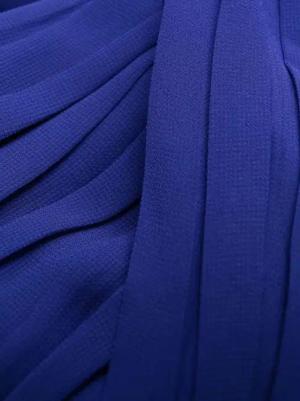 self-portrait - Cobalt Chiffon Midi Dress - Größe 4 - blau
