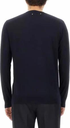 Golden Goose - Regular Fit Black Virgin Wool Sweater - Größe XL - blau