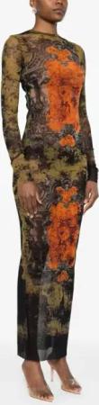Jean Paul Gaultier - Mèdaillon Long Dress - Größe XS - bunt