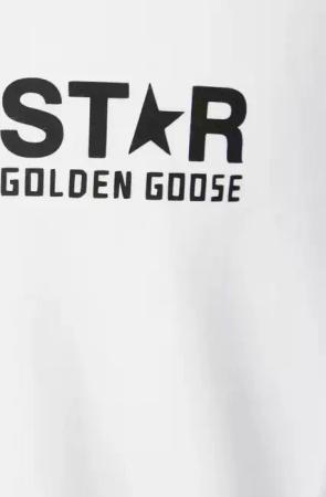 Golden Goose - Crew-Neck T-Shirt With Iconic Logo - Größe M - weiß