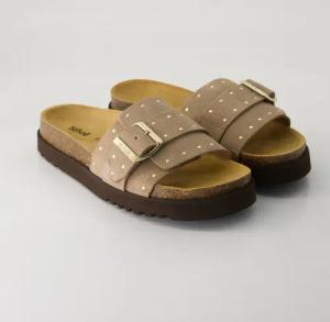 Scholl Schuhe - Joyce Veloursleder (Beige, Gr. 39)