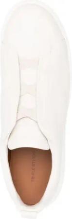 Zegna Low-Top Sneaker - Triple Stitch Sneaker - Gr. 10 - in Weiß - für Damen