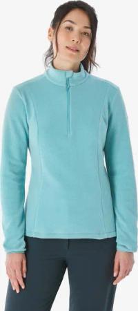 Fleecepullover Damen Wandern - MH100 blau