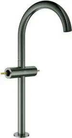 Grohe Zweigriff-Waschtisch-Einlochbatterie Atrio Priv. Coll. 1/2", XL-Size, hard graphite gebürstet