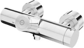 Schell Vorwand-Duscharmatur VITUS VD-C-T CVD, Batteriebetr., Mischw, verchromt