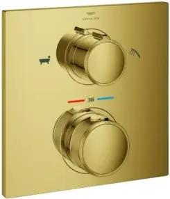 Grohe Fertigmontageset Allure UP-Wannen-Thermostat, 2-W.-Umstg., cool sunrise