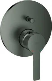 Grohe Fertigmontageset Lineare UP-Wannen-Einhebelmischer, hard graphite gebürstet