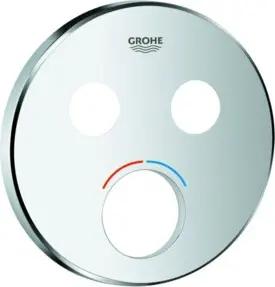 Grohe Rosette 46992 rund für Mischer mit 2 Absperrventilen chrom