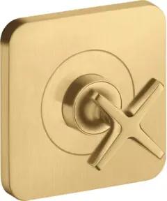hansgrohe Fertigset Axor Citterio E UP-Absperrvtl. 120x120mm, brush. gol opt