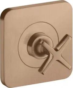 hansgrohe Fertigset Axor Citterio E UP-Absperrvtl. 120x120mm, brush. r gold