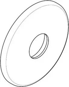 hansgrohe Rosette Axor Unterputzventil 108 mm chrom