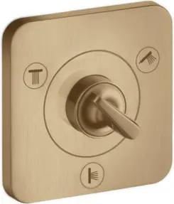 hansgrohe Fertigset Axor Citterio E UP-Ab- + Um-V 120x120mm, brush. bron