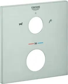 Grohe Rosette 49103 eckig für THM-Fertigmontagesets supersteel