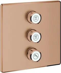 Grohe Fertigset Grohtherm Smartcontrol w suns geb., eck, 3-fach Unterputzventil