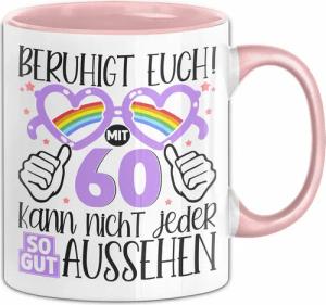 Trendation Tasse 60. Geburtstag Frauen Geschenk