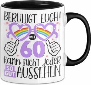 Trendation Tasse 60. Geburtstag Frauen Geschenk