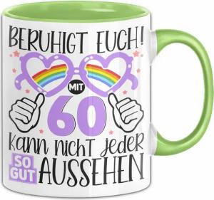 Trendation Tasse 60. Geburtstag Frauen Geschenk