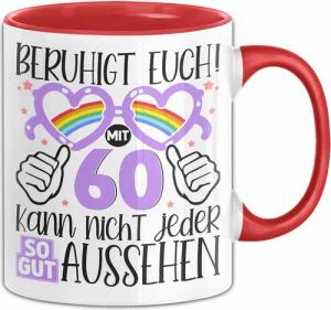 Trendation Tasse 60. Geburtstag Frauen Geschenk