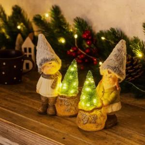 Online-Fuchs LED-Dekofigur - 2 Kinder mit
