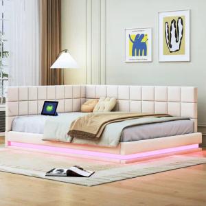 STILVORA Schlafsofa Polsterbett 140×200cm Daybett Jugendbett
