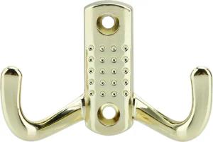 Intirilife Kleiderhaken, (Doppel Garderobenhaken in Gold,