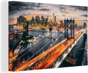OneMillionCanvasses® Leinwandbild New York - Sonnenuntergang