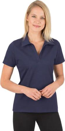 Trigema Poloshirt TRIGEMA Poloshirt ohne Knopfleiste