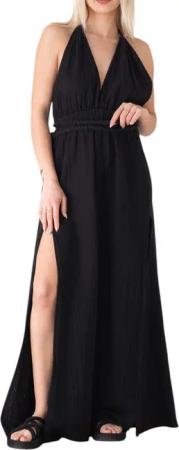WENOR Sommerkleid mit V-Ausschnitt Bindegürtel &