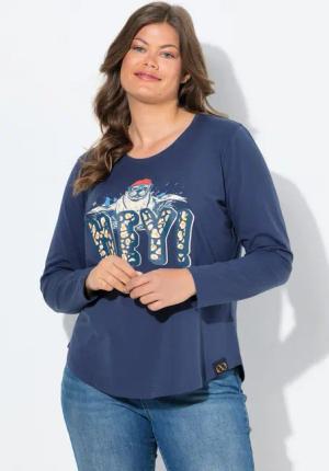 Laurasøn T-Shirt Shirt Rundhalsausschnitt Langarm MIG