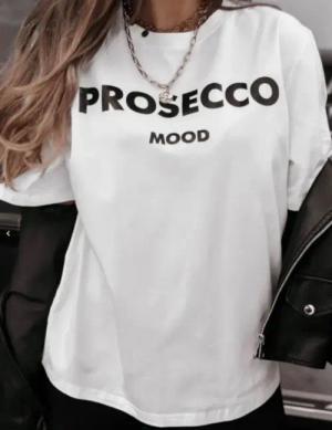von Herzen Print-Shirt Oversize Shirt "Prosecco