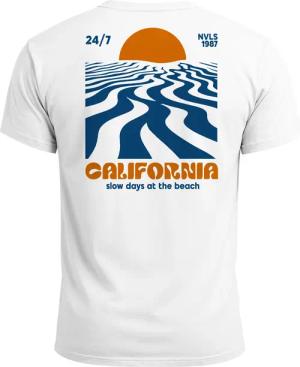 Neverless Print-Shirt Backprint TShirt Herren California