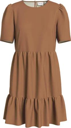 Vila Shirtkleid Volant Blusenkleid mit Rüschen