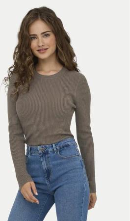 ONLY Pullover Louisa 15344579 Braun Slim Fit