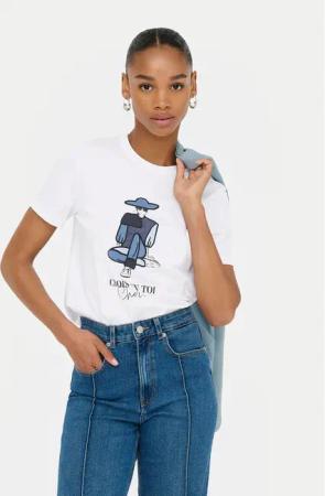 ONLY T-Shirt Emma 15329752 Weiß Regular Fit