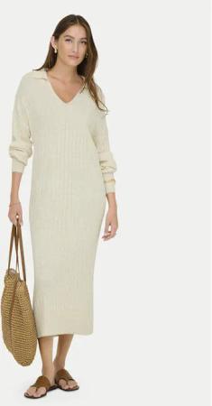 ONLY Strickkleid Tessa 15353117 Beige Regular Fit