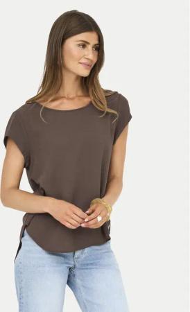 ONLY Bluse Vic 15142784 Braun Regular Fit
