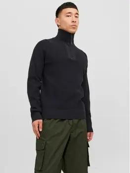 Jack & Jones Pullover 12240621 FILO HALF ZIP-BLACK