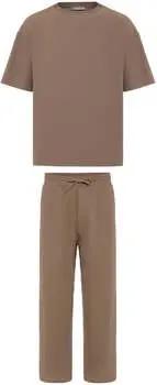 Dandalo T-Shirts & Poloshirts Ivo Oversize Short Sleeve T-shirt Wide Leg Trousers Set