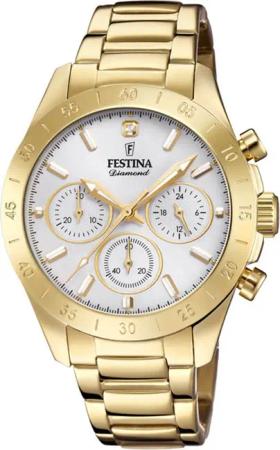 Festina F20400/1 Boyfriend Damenuhr Chronograph 39mm 10ATM