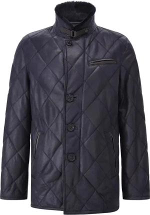 Werner Christ - Lederjacke David - Größe 48 - blau