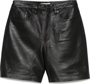 Michael Kors - Boyfriend Leather Short - Größe 12 - schwarz