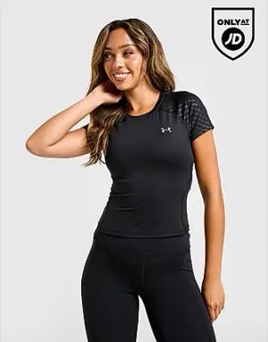 Under Armour Embossed Slim T-Shirt Damen - Damen, Schwarz