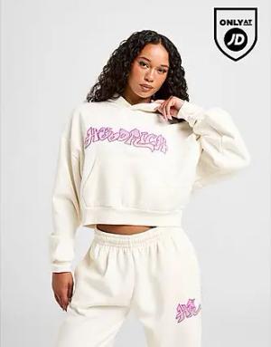 Hoodrich Lucky Cropped Hoodie Damen - Damen, Weiss