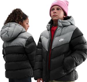 Nike Adp Puffer Colorblock Unisex Jacken - Schwarz - Größe 147 - 158 CM - Poly Woven